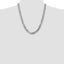 14k White Gold 9.5mm Flat Beveled Curb Chain