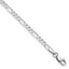 14K White Gold 7 inch 2.75mm Flat Figaro with Lobster Clasp Bracelet