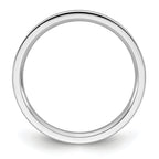 2.0mm 10K White Gold Standard Flat Comfort Fit Wedding Band - Sophia Jewelers