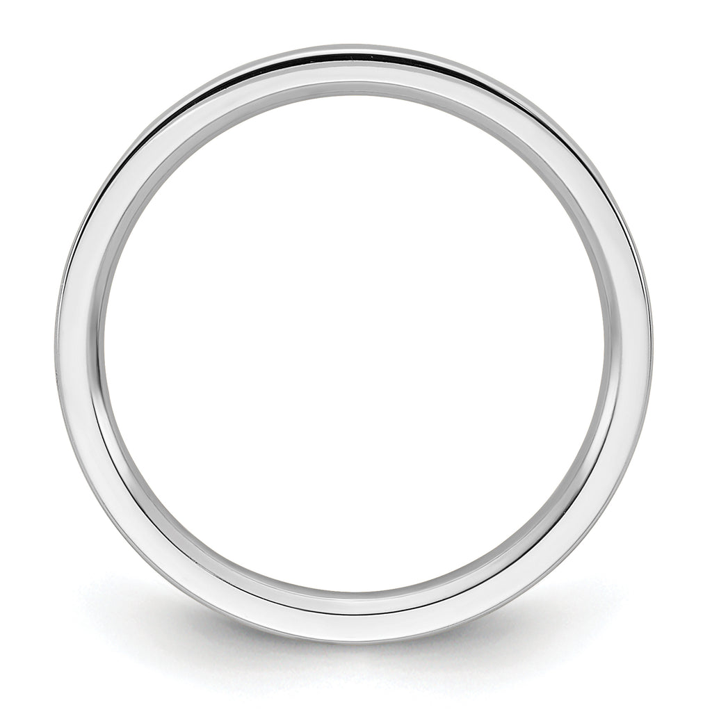 14k White Gold 2mm Standard Weight Flat Comfort Fit Wedding Band