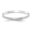 14K White Gold Flat Comfort-Fit Wedding Band 2mm