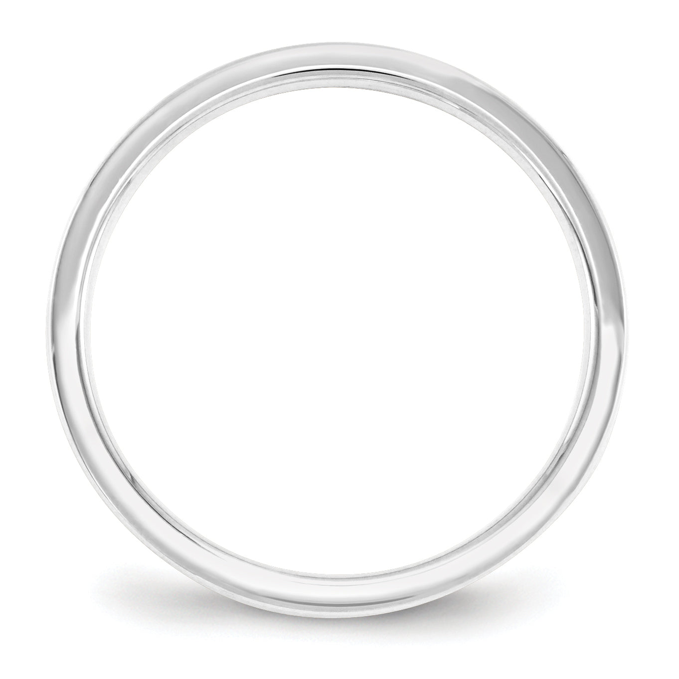 2.5mm 10K White Gold Standard Flat Comfort Fit Wedding Band - Sophia Jewelers Main image