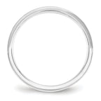 14K White Gold Flat Comfort-Fit Wedding Band 2.5mm