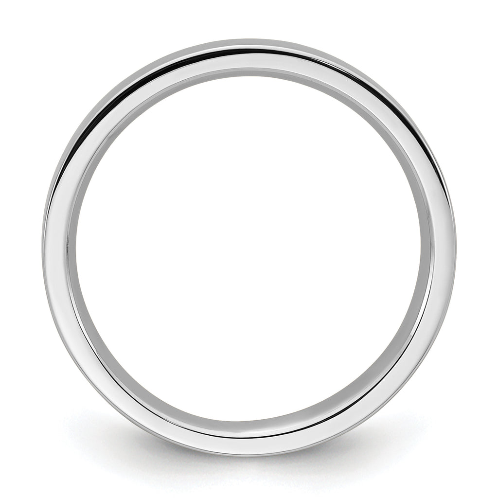 14k White Gold 3mm Standard Weight Flat Comfort Fit Wedding Band
