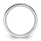 14k White Gold 3mm Standard Weight Flat Comfort Fit Wedding Band