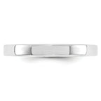14K White Gold Flat Comfort-Fit Wedding Band 3mm