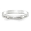 14k White Gold 3mm Standard Weight Flat Comfort Fit Wedding Band