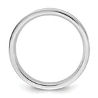 10K White Gold Flat Comfort-Fit Wedding Band 3.5mm