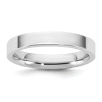 10K White Gold Flat Comfort-Fit Wedding Band 3.5mm