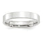 4.0mm 10K White Gold Standard Flat Comfort Fit Wedding Band - Sophia Jewelers