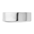 6.5mm 10K White Gold Standard Flat Comfort Fit Wedding Band - Sophia Jewelers