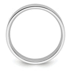 14k White Gold 10mm Standard Weight Flat Comfort Fit Wedding Band