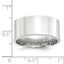 14k White Gold 10mm Standard Weight Flat Comfort Fit Wedding Band
