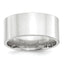 14k White Gold 10mm Standard Weight Flat Comfort Fit Wedding Band