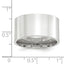 14k White Gold 12mm Standard Weight Flat Comfort Fit Wedding Band