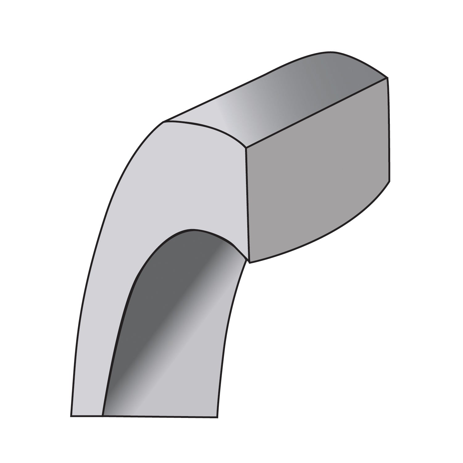 Sterling Silver 10mm Comfort Fit Flat Size 13.5 Band