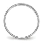 14k White Gold 4mm Flat with Step Edge Wedding Band