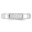 4.0mm 10K White Gold Flat with Step Edge Wedding Band - Sophia Jewelers
