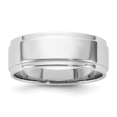 14KW 7mm Flat with Step Edge Band Size 9.5