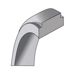 14k White Gold 6mm Flat with Step Edge Wedding Band