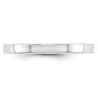 14k White Gold 2.5mm Lightweight Flat Wedding Band