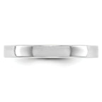 14k White Gold 3mm Lightweight Flat Wedding Band