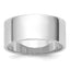 8.0mm 10K White Gold Lightweight Flat Wedding Band - Sophia Jewelers