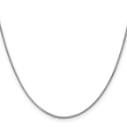 14K White Gold Solid Franco Chain Necklace 0.9mm