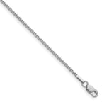 14K White Gold Solid Franco Chain Necklace 0.9mm