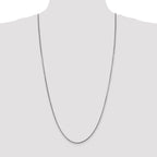 14K White Gold 30 inch 1.4mm Franco with Lobster Clasp Chain