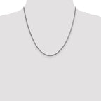14K White Gold 20 inch 1.5mm Franco with Lobster Clasp Chain