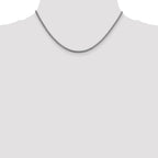 14K White Gold Solid Franco Chain Necklace 2.3mm