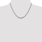 14K White Gold Solid Franco Chain Necklace 2.5mm