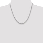 14K White Gold 20 inch 3mm Franco with Fancy Lobster Clasp Chain