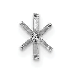 14kw Oval 6-Prong w/ Peg 1.00ct. Setting