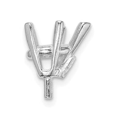 14kw Pear 5-Prong V-End w/ Peg 8 x 5mm Setting