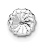 14K White Gold 2 ct Certified Lab-Created Diamond VS+ F+, Octagon / Emerald-Cut 4-Prong Stud Earrings