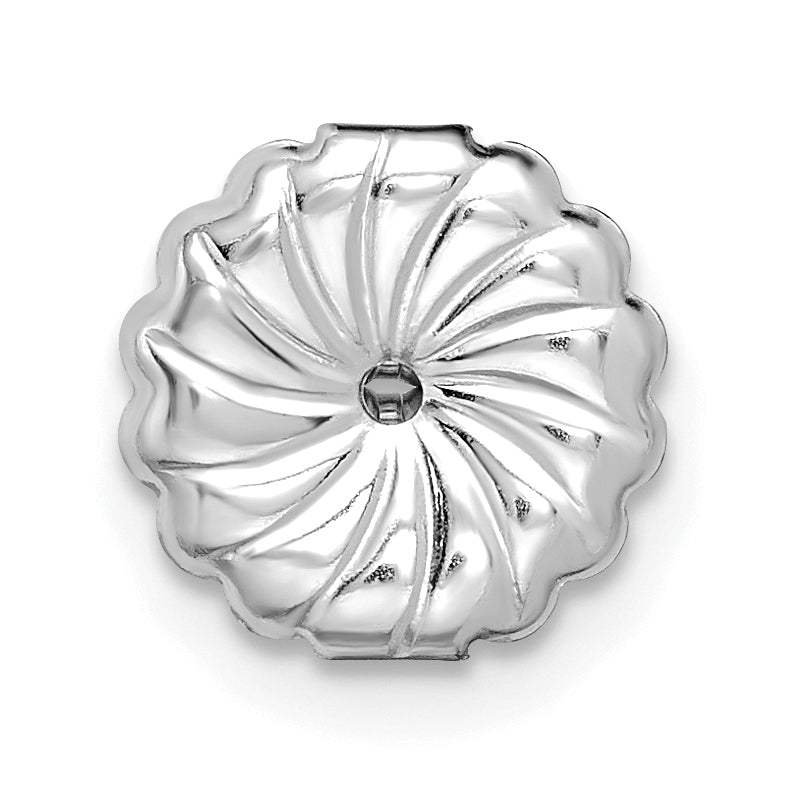 14k White Gold 6 carat Lab Grown Diamond VS+ F+ Round Complete Four Prong Heavyweight Stud Earrings