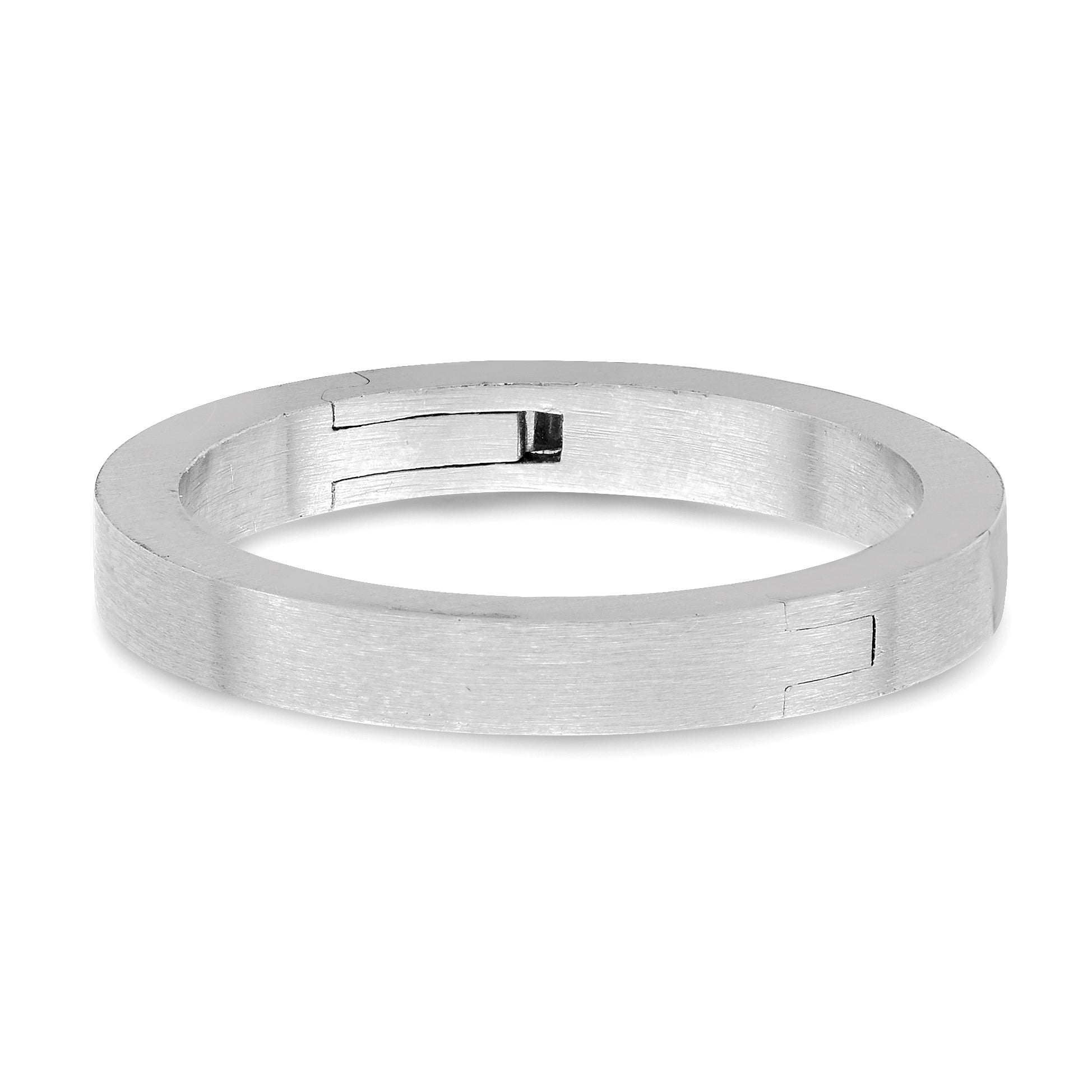 14k White Gold 2.7mm CLIQ Hinged Shank Size 8