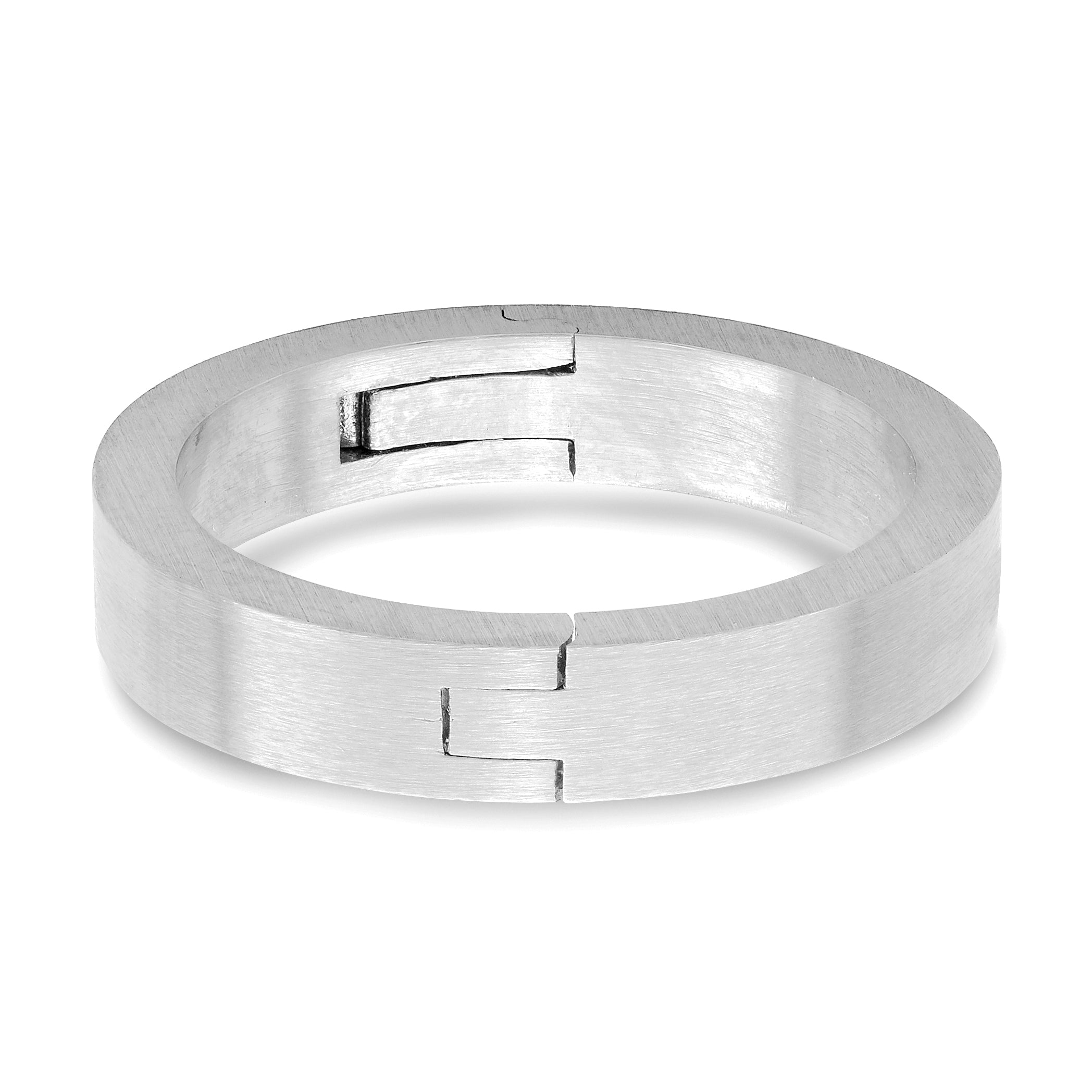 14k White Gold 4mm CLIQ Hinged Shank Size 9