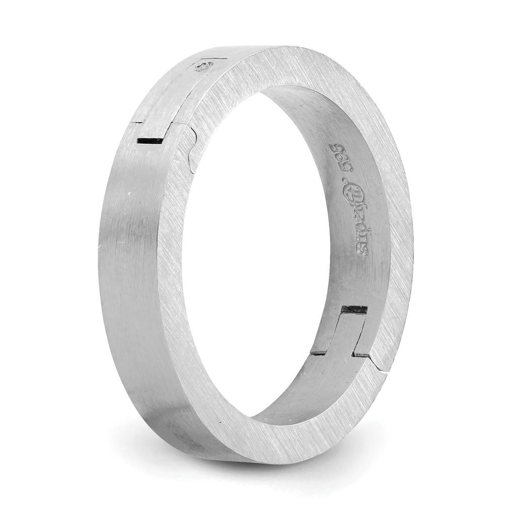 14k White Gold 4mm CLIQ Hinged Shank