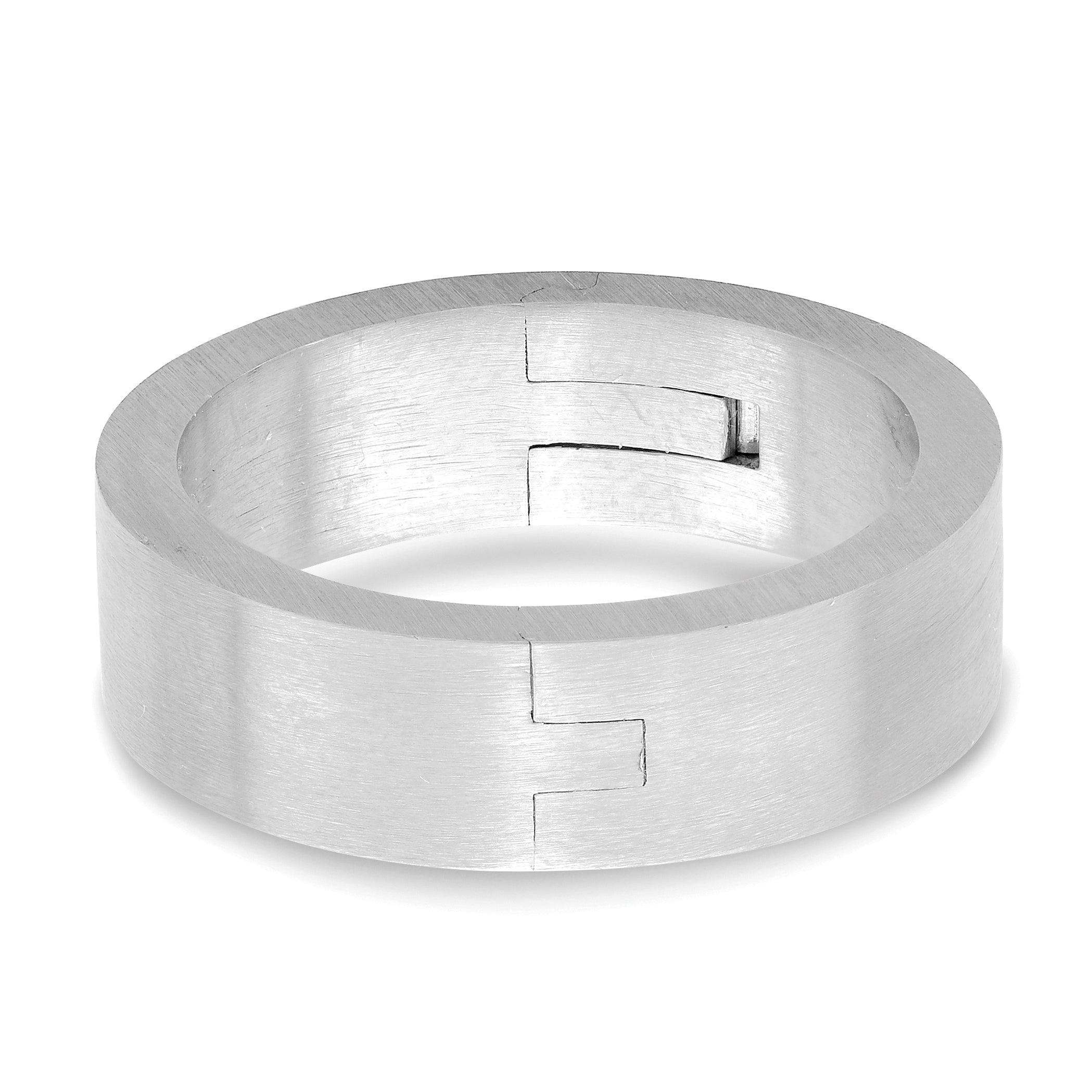 14k White Gold 6mm CLIQ Hinged Shank Size 10