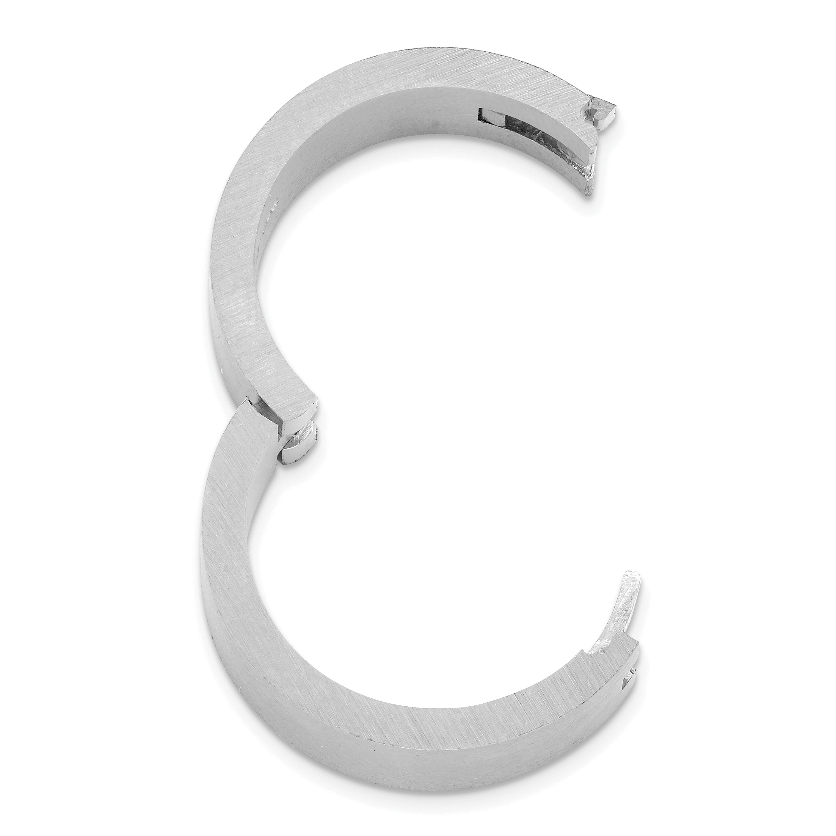 14k White Gold 6mm CLIQ Hinged Shank Size 10