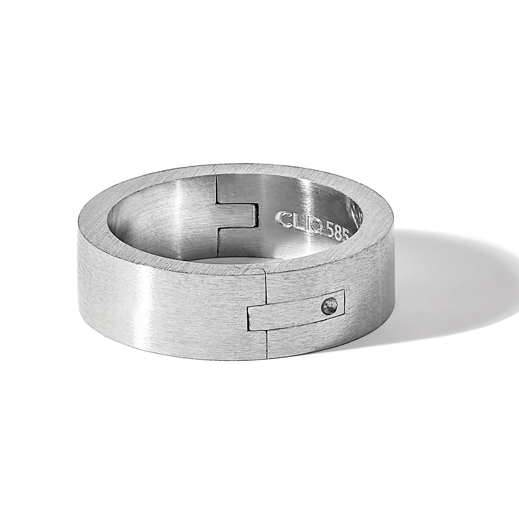 14k White Gold 6mm CLIQ Hinged Shank