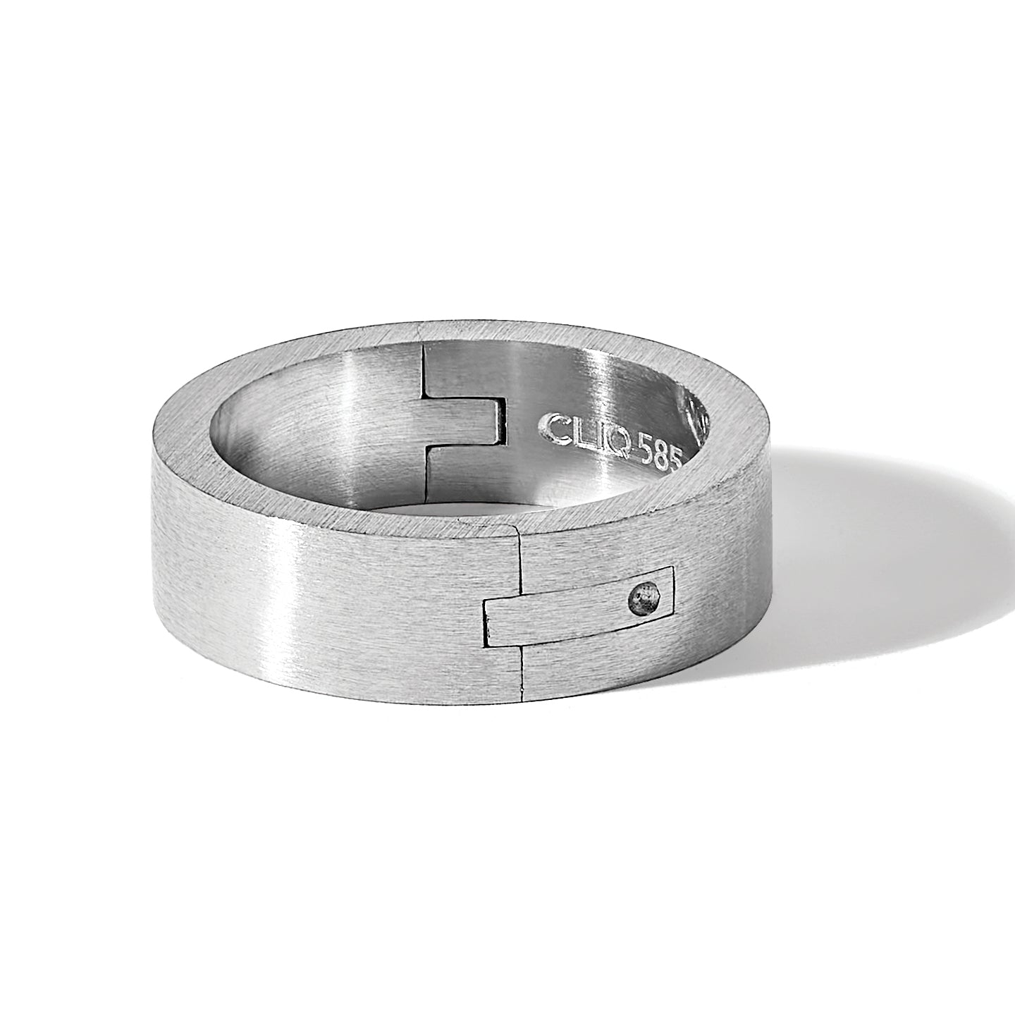 14k White Gold 6mm CLIQ Hinged Shank