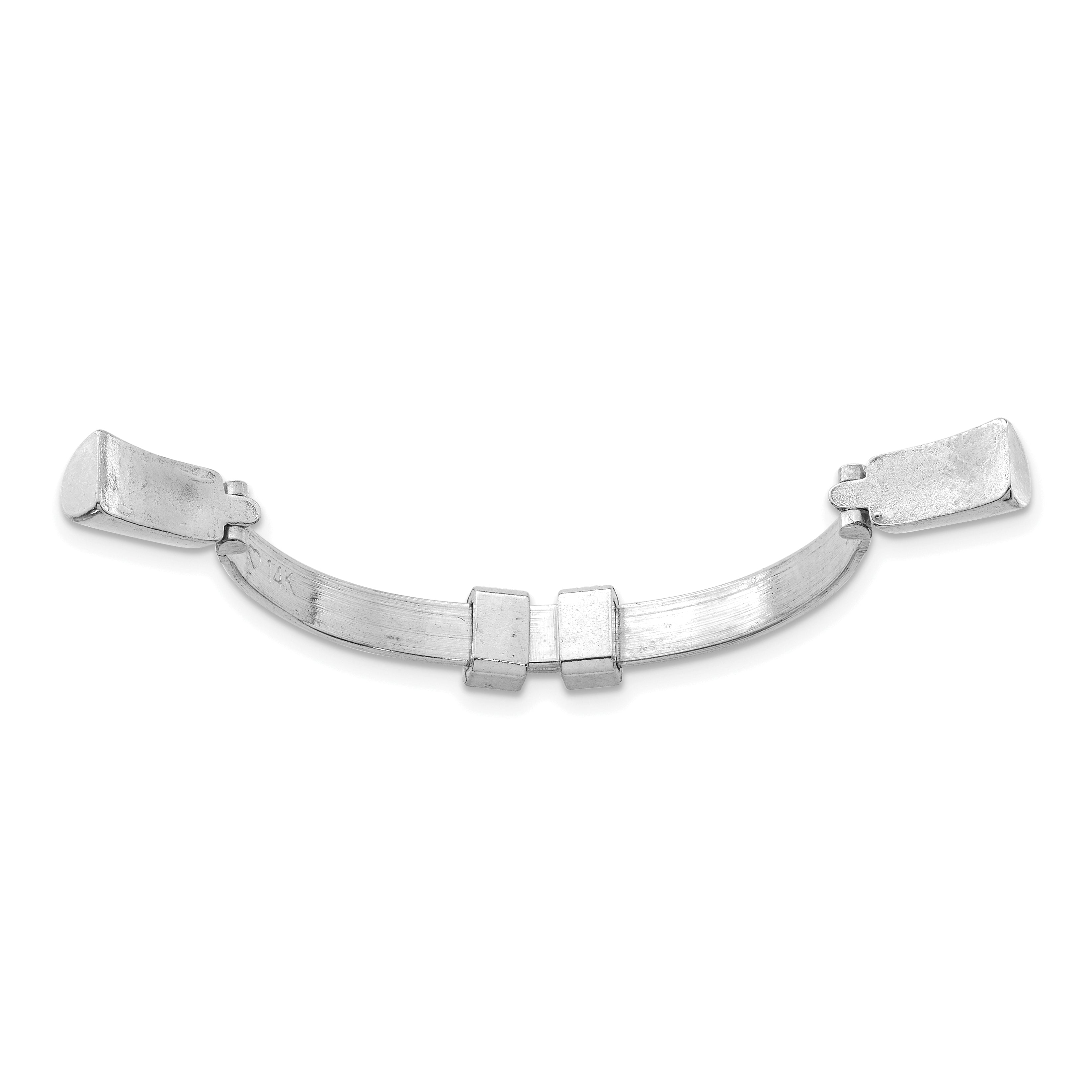 14k White Gold 2.6mm Finger Size 5-7 Adjusto Shank Secondary image