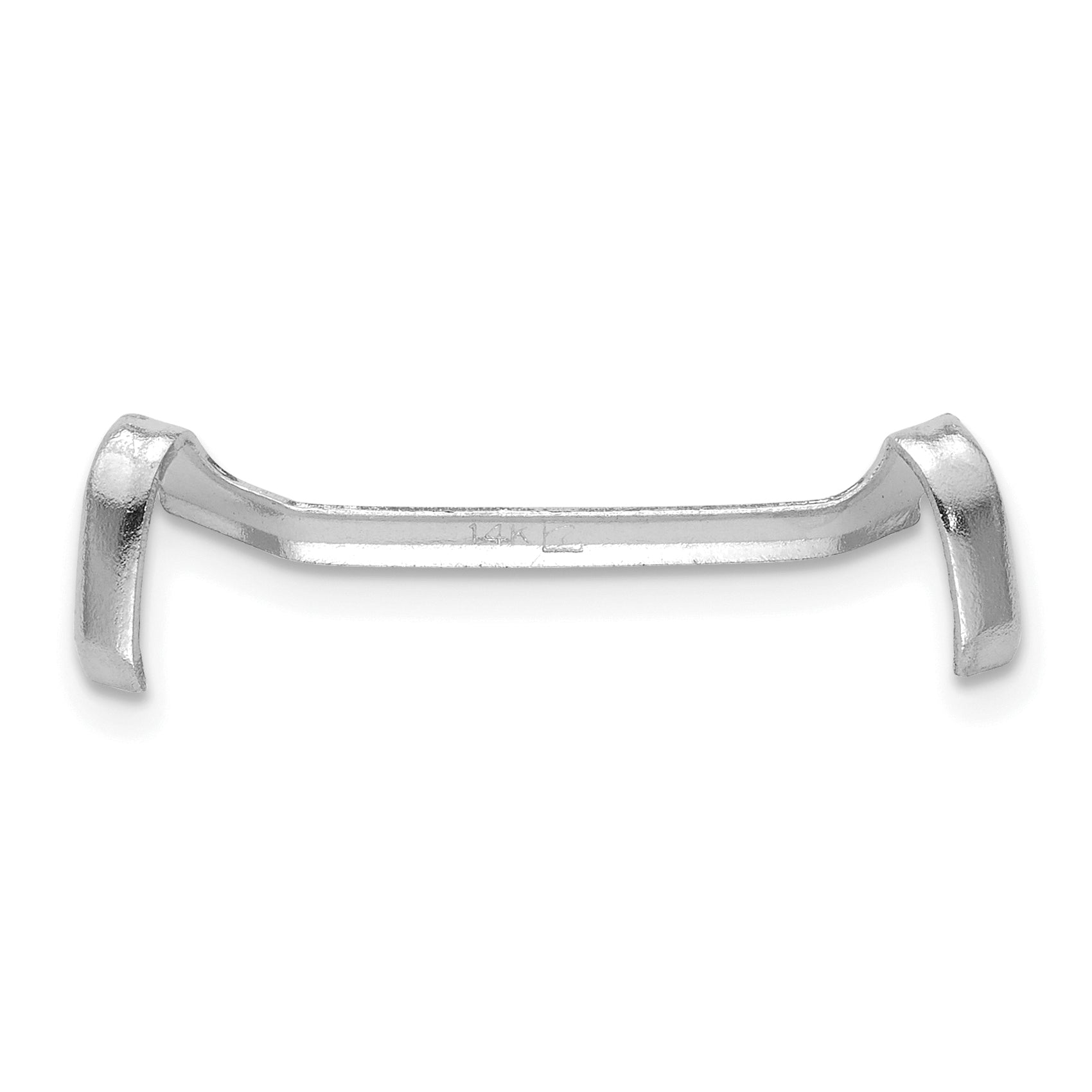 14k White Gold Ladies Ring Guard