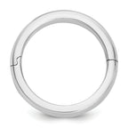 14K White Gold Half-Round Wedding Band 4mm
