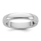 14kw CLIQ 4mm Hinged Half Round Wedding Band