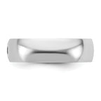14kw CLIQ 6mm Hinged Half Round Wedding Band